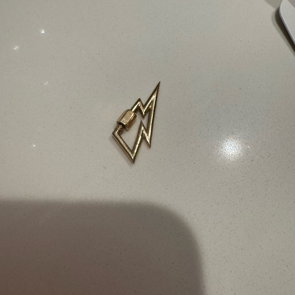 Gold Lightning Bolt Lock - Picture 2 of 6